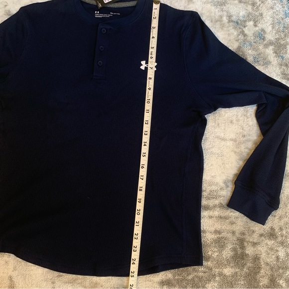 Men's UA Waffle Henley | Size Small | Navy Blue NEW!! - Picture 13 of 15